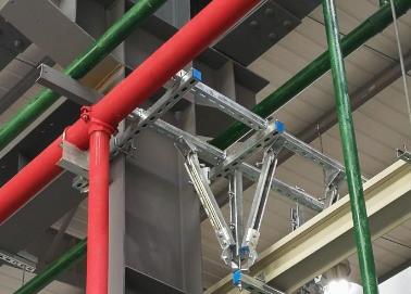 长泰该抗震支架的整体式支吊架结构协调性好